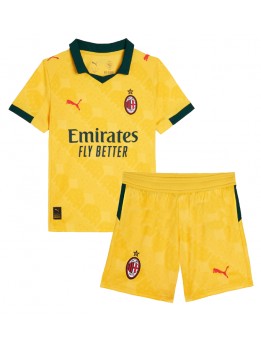 AC Milan Replika Tredje Kläder Barn 2025-26 Kortärmad (+ byxor)